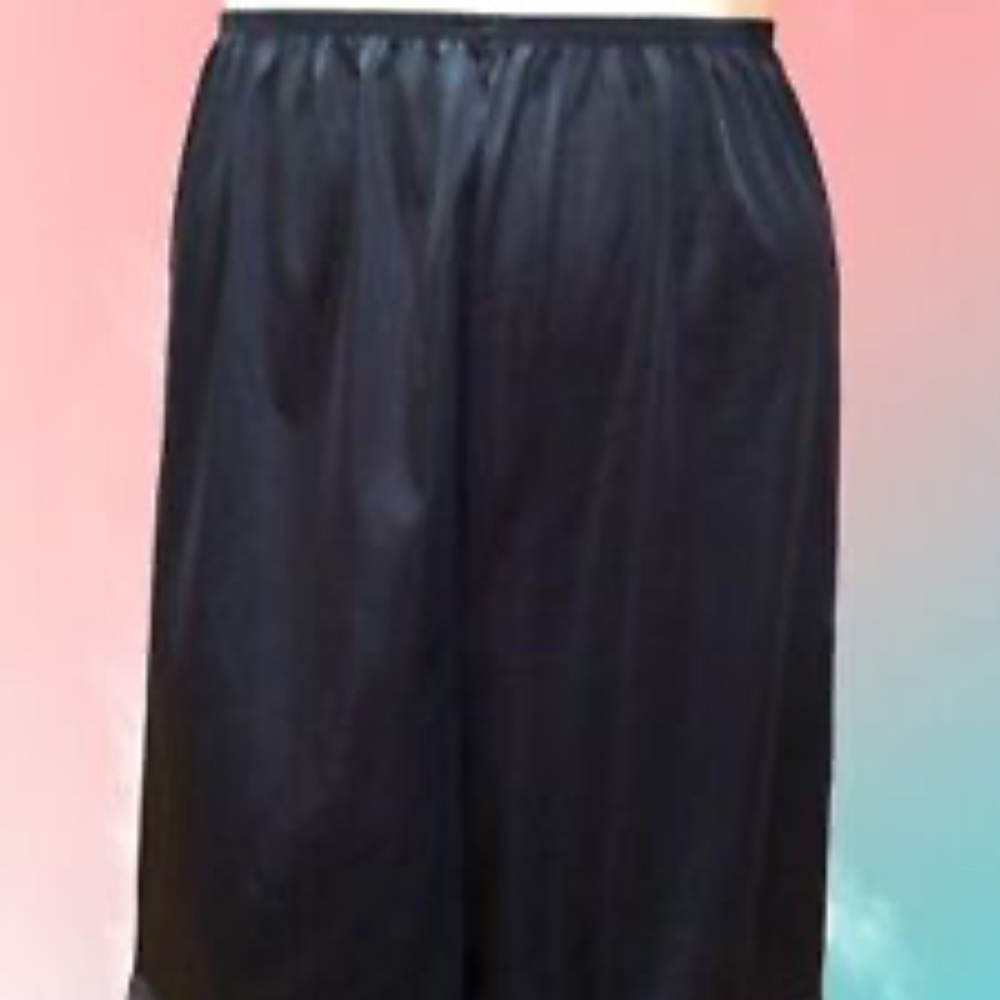 NWOT Vanity Fair Panties Nylon Long Leg Lacy Sissy XL 46 FREE SHIP